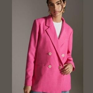 Maeve Pink Oversized Blazer